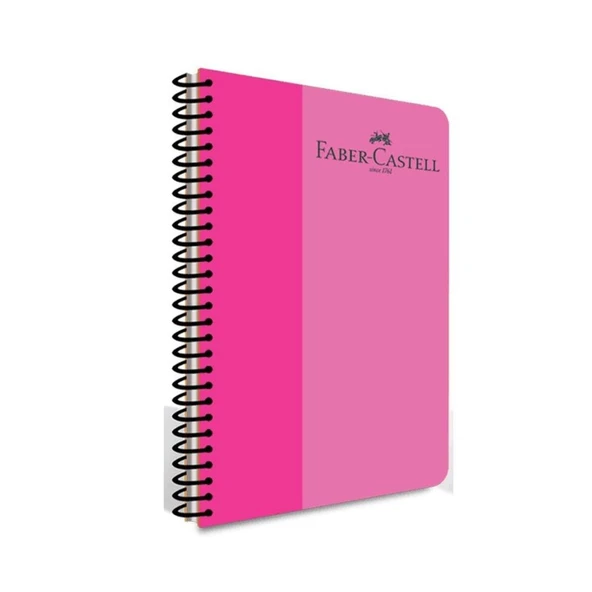 Faber Castell Pp Kpk Bicolor Spiralli Defter 120 Yp Kareli 5075 000134-Pembe ürün görseli 1