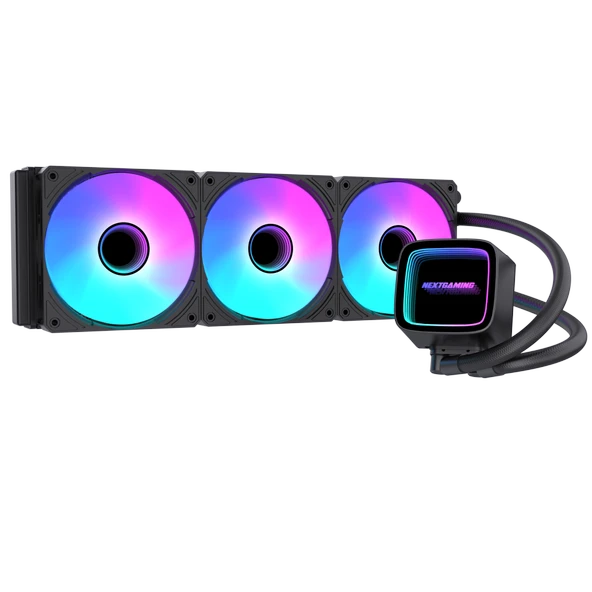 NG-360 Nitro Cool 360mm ARGB Fanlı Sıvı CPU Soğutucu Siyah ürün görseli 1