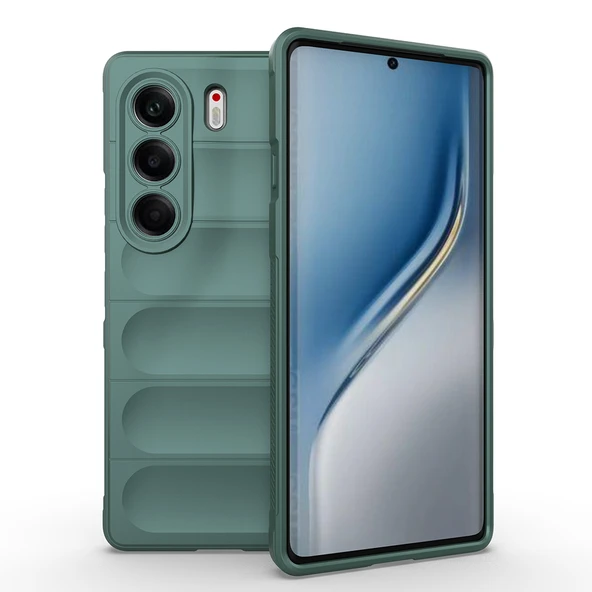 Tecno Camon 40 Pro Kılıf Esnek TPU Oyuklu Arka Yüzey Tasarımlı Etnik Silikon Kapak ürün görseli 1