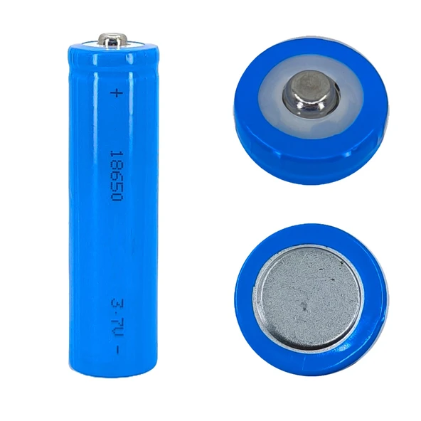 Hedyex 18650 Şarjlı Pil Çıkıntılı Başlıklı Fener Pili 3.7V Li-ion ürün görseli 1