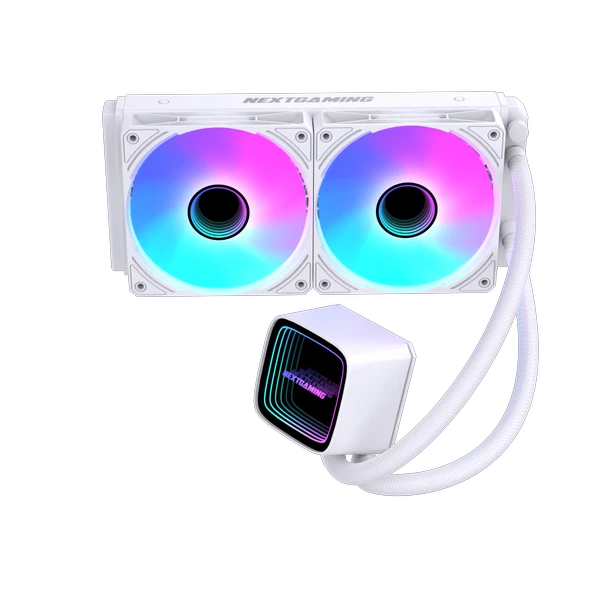 NG-240 Nitro Cool 240mm ARGB Fanlı Sıvı CPU Soğutucu Beyaz ürün görseli 1