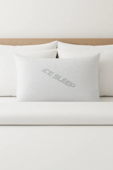 Ice Sleep Serinletici Yastık 50x70 cm Terletmeyen Özel Kumaş - Boncuk Silikon Dolgu- Fermuarlı ürün görseli 1