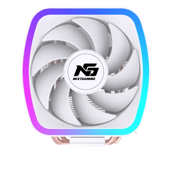NG Frost 200 120W TDP 12cm F-RGB Fanlı Sessiz intel-Amd Kule Tipi CPU Soğutucu Beyaz ürün görseli 1