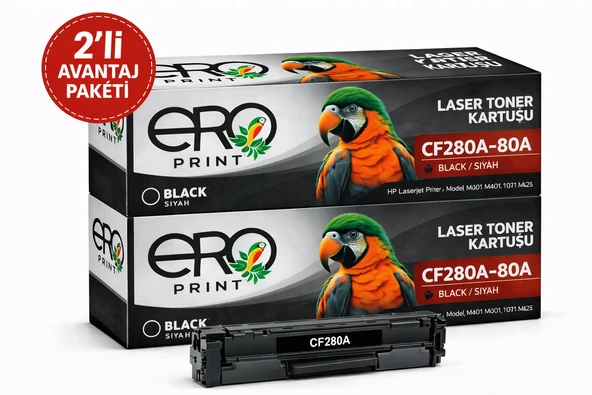 HP CF280A | HP M425 Muadil Toner - 2'li Avantaj Paket ürün görseli 1