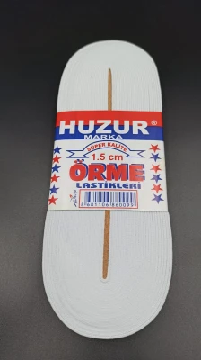 BEYAZ - 1.5CM PAÇA LASTİK YASSI GNİŞ 10MT. (5250) ürün görseli 1