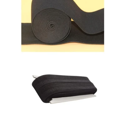 SİYAH - 1.5CM PAÇA LASTİK YASSI GENİŞ 10MT. (5250) ürün görseli 1