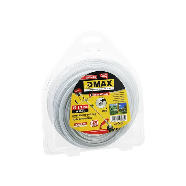 ÇELİK TELLİ YUVARLAK    3.3MM X 26MT  ÇİM BİÇME TIRPAN MİSİNASI (5250) ürün görseli 1