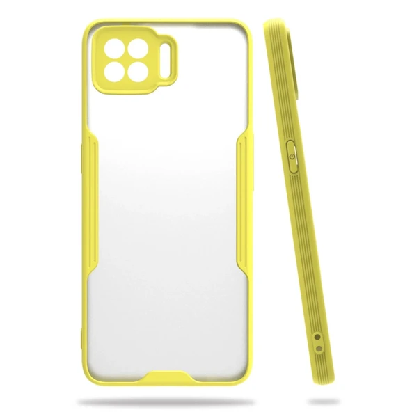 Oppo A73 Kılıf Platin Silikon - Sarı ürün görseli 1