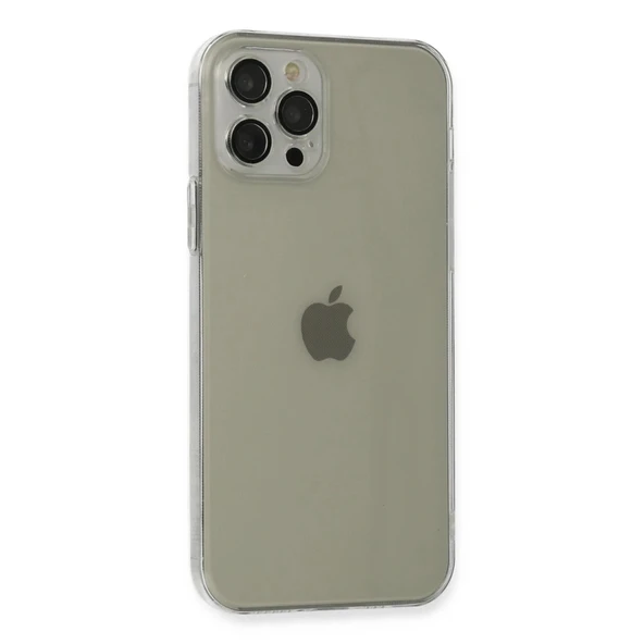 İphone 12 Pro Kılıf Fly Lens Silikon - Şeffaf - Resim 2