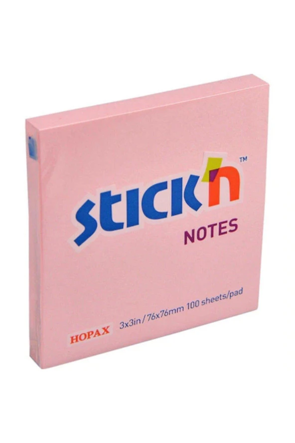Gıpta Stickn 100 Yaprak Pastel Pembe Yapışkanlı Not Kağıdı 76 x 76 mm ürün görseli 1