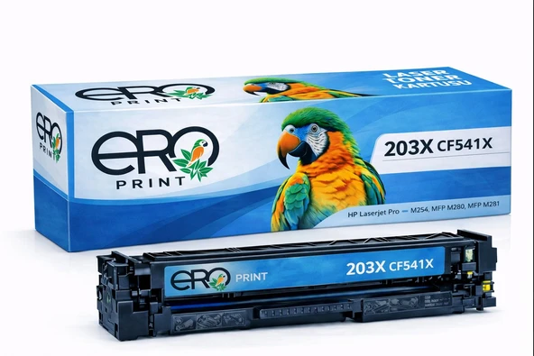 HP CF541X - 203X | HP Pro MFP M281fdw Mavi Muadil Toner ürün görseli 1