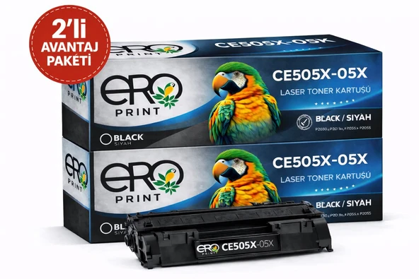HP 05X | HP LaserJet P2055dn Muadil Toner - 2'li Avantaj Paket ürün görseli 1