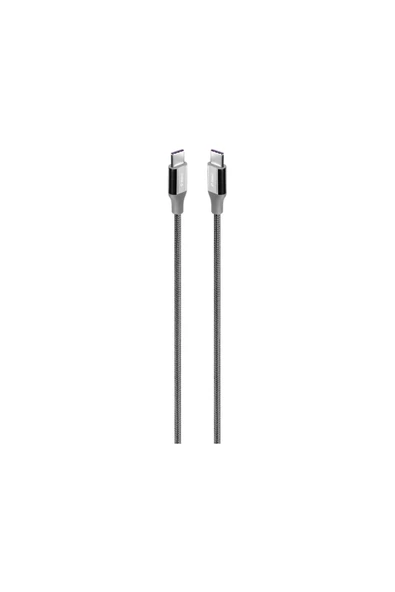 AlumiCable USB-C - USB-C 150cm 100W PD/QC Hızlı Şarj/Data Kablosu Uzay Grisi ürün görseli 1
