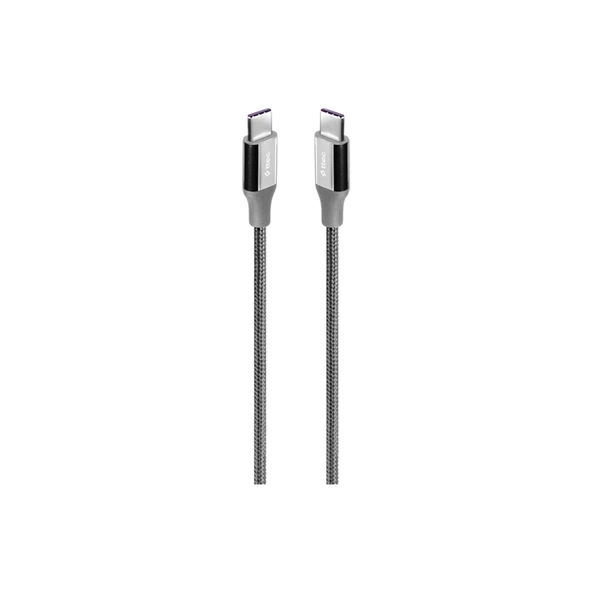 Alumicable Usb-C - Usb-C 200CM 65W Pd/qc Hızlı Şarj/data Kablosu Uzay Grisi 2DK51UG ürün görseli 1