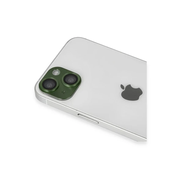 İphone 13 Pers Alüminyum Kamera Lens - Yeşil - Resim 3
