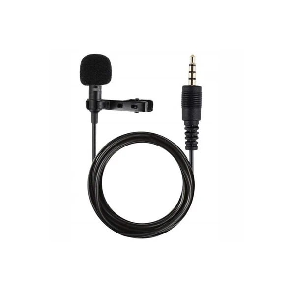3.5mm Jak 1.5 Metre Double Mikrofon - Siyah ürün görseli 1