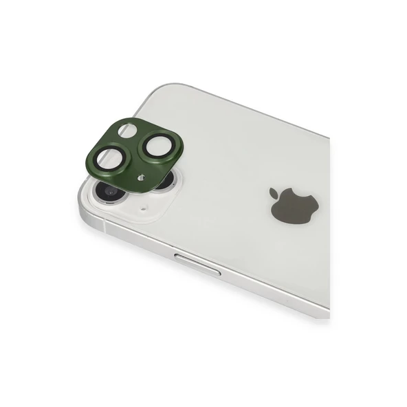 İphone 13 Pers Alüminyum Kamera Lens - Yeşil - Resim 2
