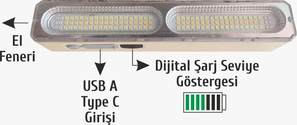 Helios Opto 15 W T20 ŞARJ EDİLEBİLİR IŞILDAK ürün görseli 1