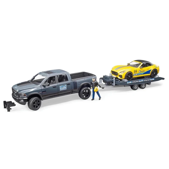 Bruder Ram 2500 Pickup Ve Roadster Yarış Arabası BR02504 ürün görseli 1