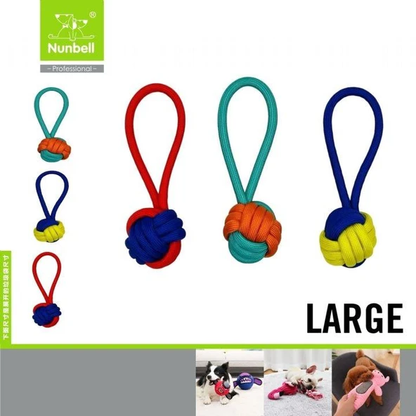 Nunbell Köpek Diş Diş İpi Stres Toplu Büyük L ürün görseli 1