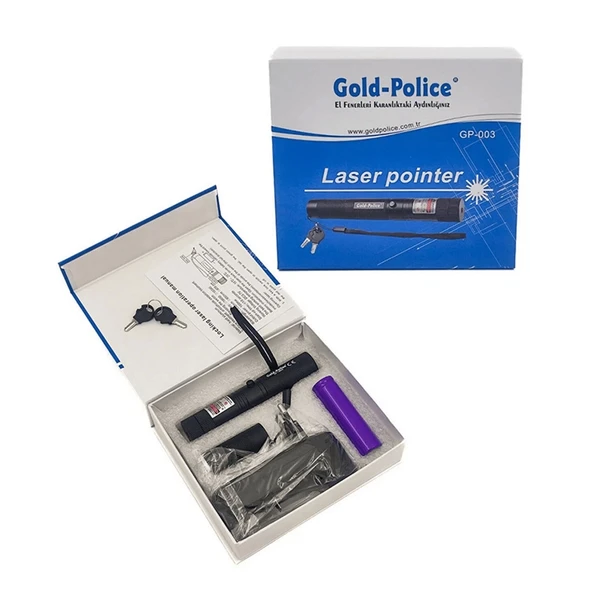 Gold Police GP-003 Şarjlı Yeşil Lazer Pointer 2 KM Menzilli ürün görseli 1
