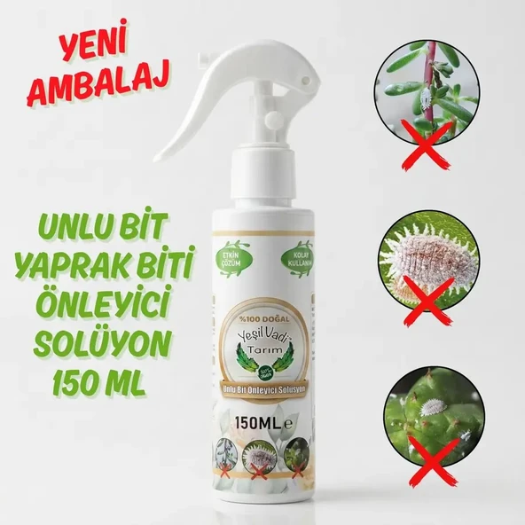 Organik Unlu Bit Yaprak Biti Önleyici Solüsyon 150ml ürün görseli 1