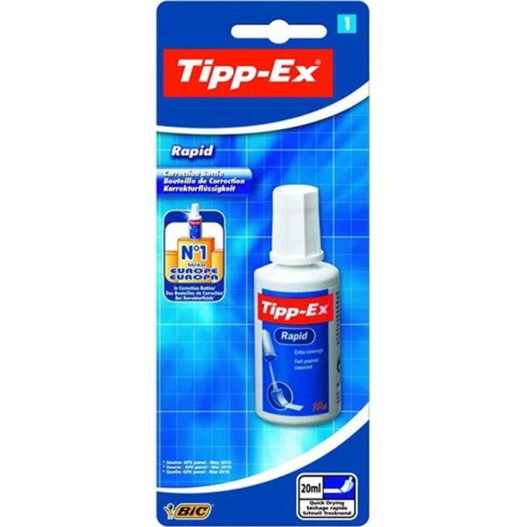 Tipp-Ex Rapid Sıvı Silici Tekli Blister Sıvı Daksil Süngerli ürün görseli 1