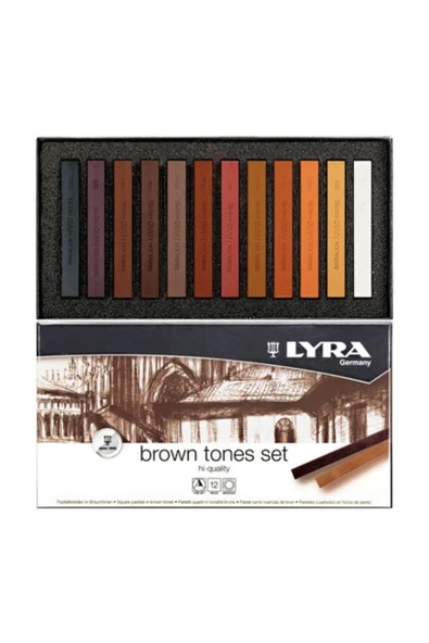 Lyra Toz Pastel Polycrayons 12 Lİ Kahverengi Tonlar 5641121 ürün görseli 1