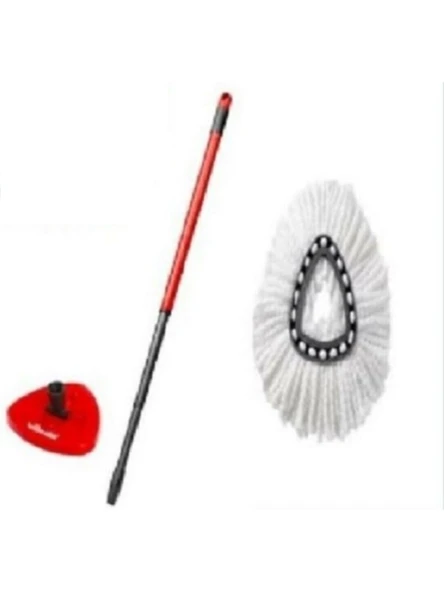 Vileda Turbo Sap + Üçgen Başlık + Classic Üçgen Mikrofiber Yedek Paspas ürün görseli 1