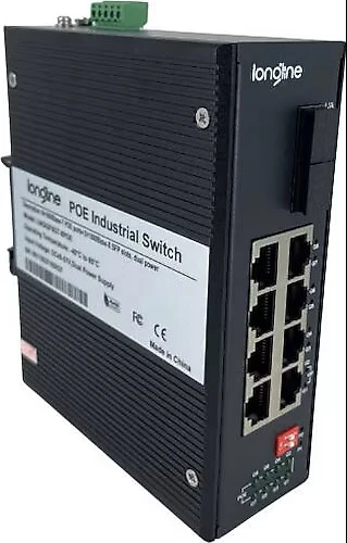 LONGLINE LNGIGF8GT-8POE 8×1000Base-T POE port+2×1000Base-X SFP slot dual power ,DC48-57V ürün görseli 1