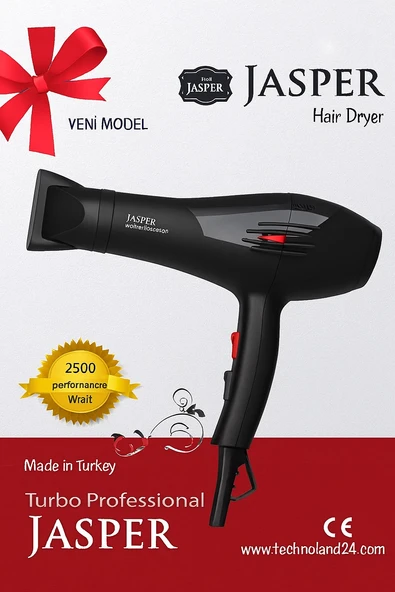 Jasper Tr-701 Turbo 2500 W Profesyonel Saç Kurutma Makinası ürün görseli 1