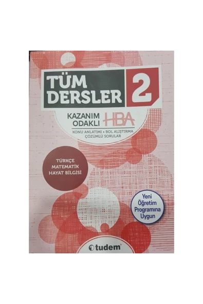 Tudem 2.Sınıf Tüm Dersler Kazanım Odaklı Hba Konu Anlatımlı Çözümlü Soru Bankası ürün görseli 1