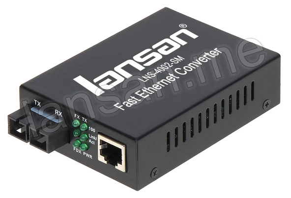 LNS-4002-SC-SM FİBEROPTİK SFP DÖNÜŞTÜRÜCÜ 10/100 ürün görseli 1