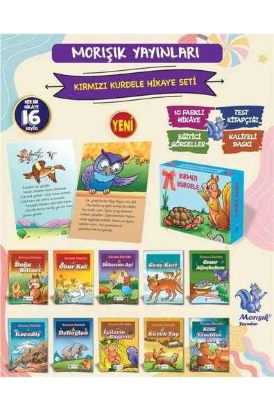 Kırmızı Kurdele Dizisi 1.Sınıflara 10 Kitap Morışık ürün görseli 1