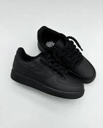 Black Nike Air Force 1 Rope Laces - Resim 5