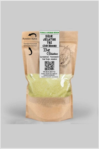 Dr. Gusto 240 Bloom Yenilebilir Toz Jelatin (sığır Jelatini) 500 Gr ürün görseli 1