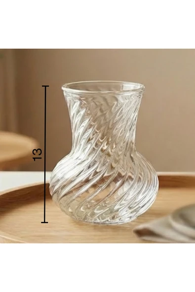 Selen Concept Burgu Model Küçük Vazo - Resim 3