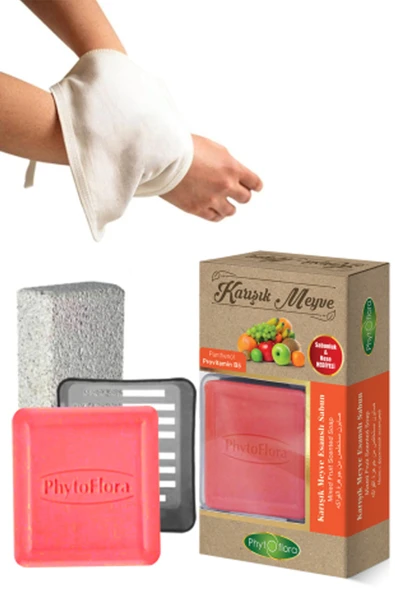 Phytoflora Karışık Meyve Sabunu Ve Banyo Kesesi, Katı Sabunluk ürün görseli 1