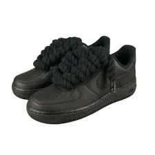 Black Nike Air Force 1 Rope Laces - Resim 6