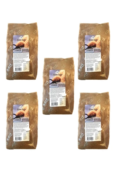 Dr. Gusto Esmer Kahverengi Şeker 1 kg 5'li ürün görseli 1