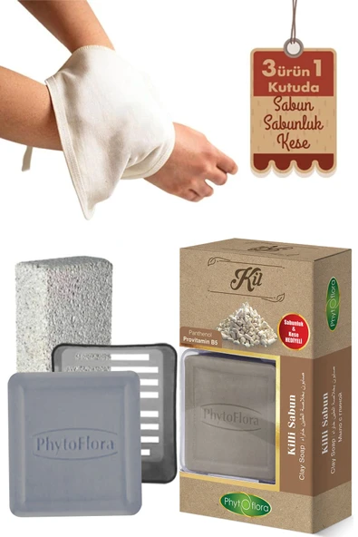 Phytoflora Kil Sabunu Ve Banyo Kesesi, Katı Sabunluk ürün görseli 1
