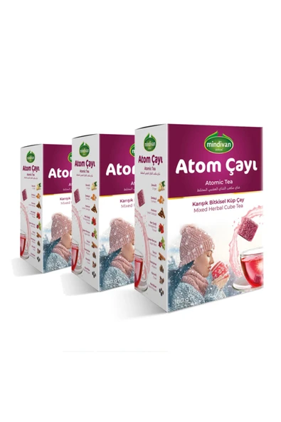 Mindivan Atom Küp Şeklinde Kış Çayı x 3 Adet ürün görseli 1