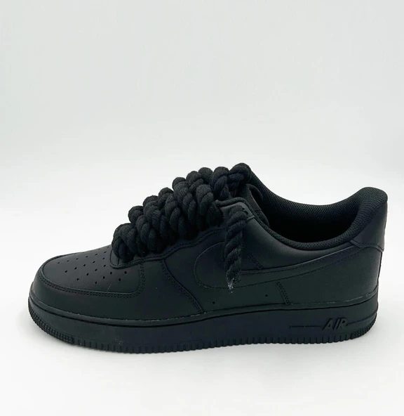 Black Nike Air Force 1 Rope Laces ürün görseli 1
