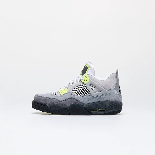 Air Jordan 4 Retro Cool Grey/ Volt-Wolf Grey-Anthracite - Resim 2