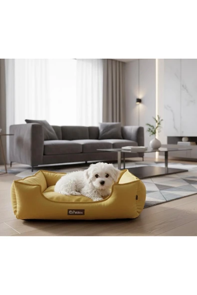 PATİTEX Özel Seri Kadife Yatak- Kedi Yatak- Köpek Yatak - Lux Yatak- Minderli Yatak - S ve M Beden ürün görseli 1