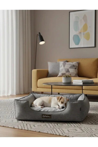 PATİTEX Özel Seri Kadife Yatak- Kedi Yatak- Köpek Yatak - Lux Yatak- Minderli Yatak - S ve M Beden ürün görseli 1