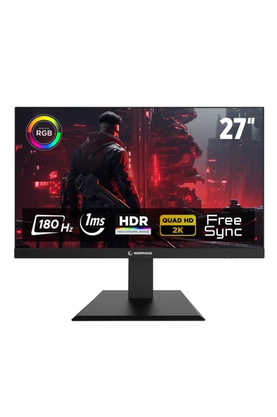 Rampage MIRACLE MC27RQ180 27'' 1 ms 2K Pivot IPS 180 Hz Oyuncu Monitörü Outlet ürün görseli 1