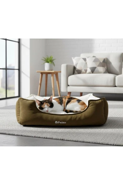 PATİTEX Kedi-Köpek Yatakları - Yıkanabilir Yatak -A Kalite Kumaş -Kaliteli Kedi-Köpek Yatakları ürün görseli 1