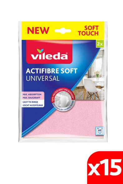 15 Paket 2 Li Actifiber Mikrofiber Temizlik Bezi ürün görseli 1