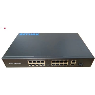 16 PORT POE 10/100+ 2GİGABİT UPLİNK+1SFP-NTL16SFPAF ürün görseli 1
